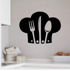 9 Different Piece Kitchenwares Wall Stickers Decorative Sticker | 12x12 inch each sticker