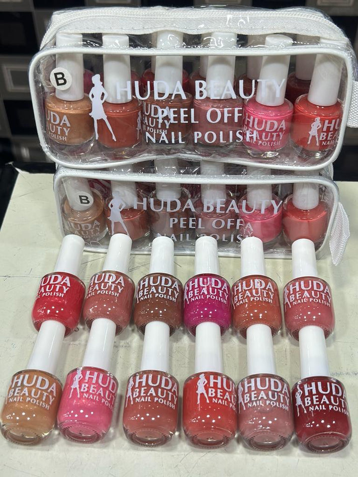 Huda Beauty Peel Off Nail Paint, Pack of 12