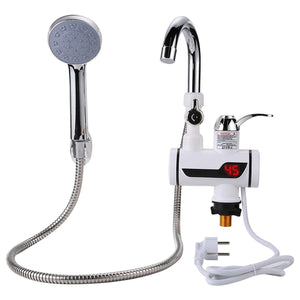 (With shower ) Electric Hot Water Heater Faucet Kitchen Instant Heating Tap Water